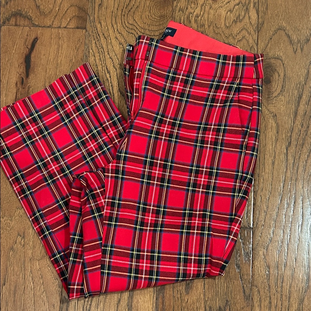 J. Crew Vibrant Tartan Pants
